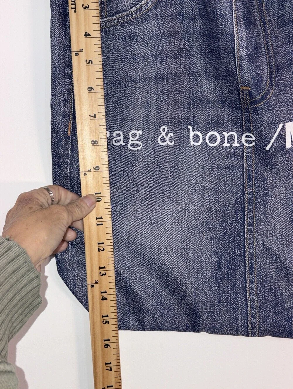 NWOT Rag & Bone Miramar Printed Terry Cloth Denim Tote Bag